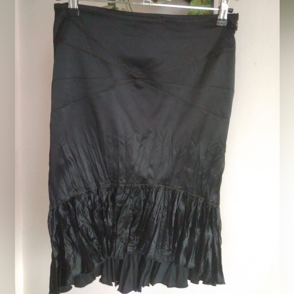 Roberto Cavalli, Just Cavalli black satin skirt